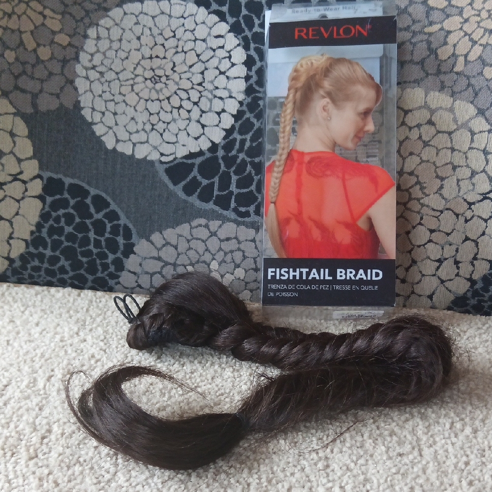 22” Ponytail Wig By REVLON In Dark Brown Hair Color Made In Indonesia